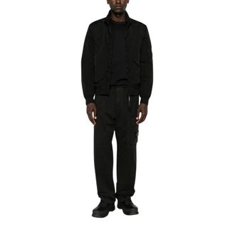 C.P. Company Lens Sleeve Bomber Jacket - male - C.P. Company - Bomber Jackets - Black - 2XL - Jackets