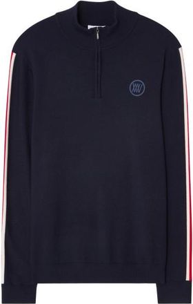 We Norwegians FreeBird ZipUp Wollpullover für Herren | blau