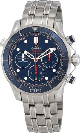Omega Pre-owned Omega Seamaster 300 Diver Blue Dial Mens Watch 212.30.44.50.03.001