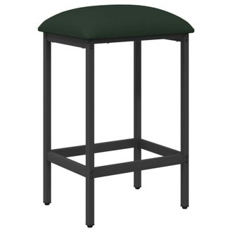 vidaXL Taburete De Bar Verde Oscuro 40 X 32 X 64 Cm Vidaxl