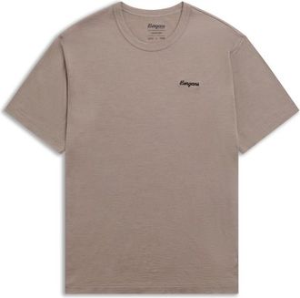 Bergans Logo Merino Tee Merinoshirt f&uuml;r Herren | braun