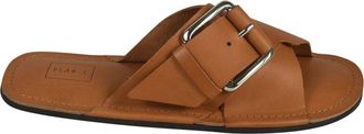 Plan C Sandalen - Dames - Sandalen - Bruin - 40 EU - Leer - Schoenen