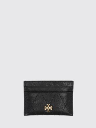 Tory Burch Double T Leather Flat Card Holder