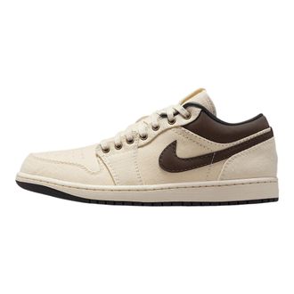 Nike Nike Mens Air Jordan 1 Retro Low OG Shoes, Pale Ivory/Off Noir/Baroque Brown, 4 UK