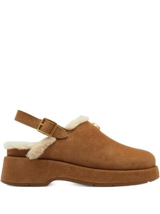 Coach 60 mm muiltjes met gesp - Bruin