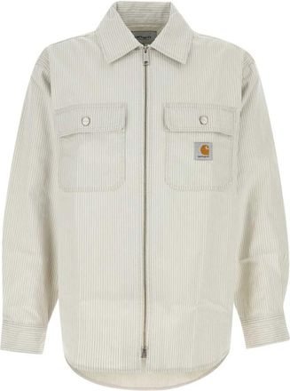 Carhartt Work in Progress Off White Stripes Shirt Jacket