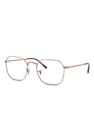 Ray-Ban square-frame glasses - unisex - Metal - 53 - Pink