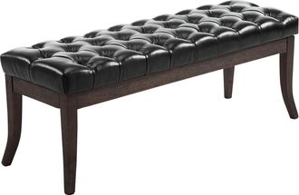 Clp Taburete Recibidor Ramses En Madera Oscura Negro 120 Cm