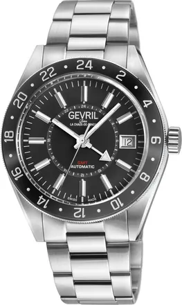 Gevril Group Belmont GMT Automatic Black Dial Mens Watch 42200B