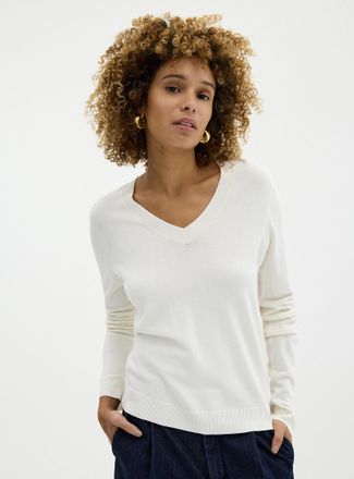 Contemporaine Womens Fine knit V-neck sweater