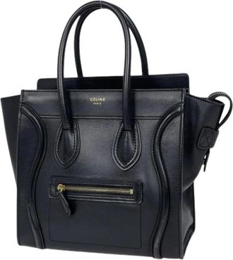 Celine Pre-owned Handbags, female, Black, Size: ONE SIZE Pre-owned Vintage Tote Bag