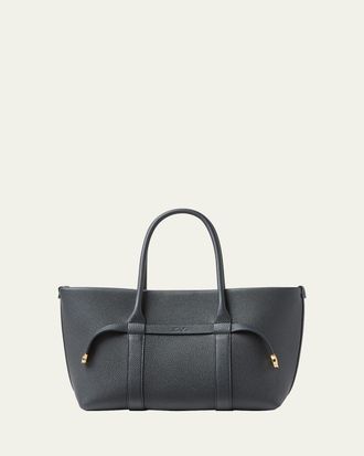 Loro Piana Ghiera Small Leather Shopper Tote Bag