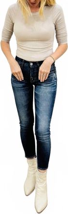 Moussy Womens Elgin Skinny Jeans In Dark Wash