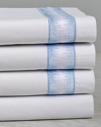 Maurizio Italy Jaws Embroidered Sheet Set