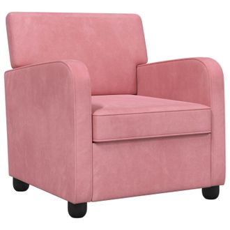 vidaXL Sill&oacute;n Rosa Terciopelo Vidaxl