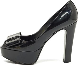 Louis Vuitton Pumps Vernis con fiocco - Nero
