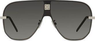 Givenchy 136mm Gradient Mask Sunglasses in Shiny Endura Gold /Gradient at Nordstrom