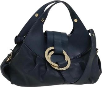 Bulgari Pre-owned Shoulder Bags, female, Blue, Size: ONE SIZE Pre-owned Vintage Shoulder Bag