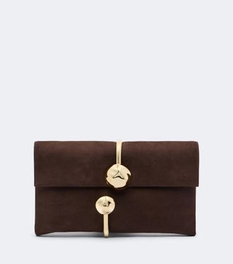 SIMKHAI Amaya leather clutch