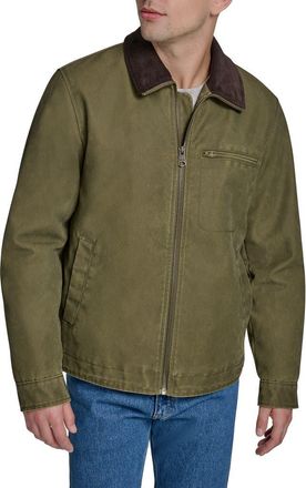 Levi's Zip Front Barn Jacket in Light Olive at Nordstrom, Size X-Large