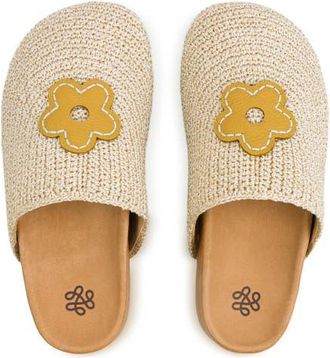 The Sak Bolinas Crochet Clog Shoe in Natural Buttercup Flower at Nordstrom, Size 11