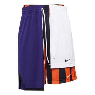 Nike Mens NikeLab Collection Splicing Basketball Shorts Contrasting Colors White Navy Orange AR5860-010