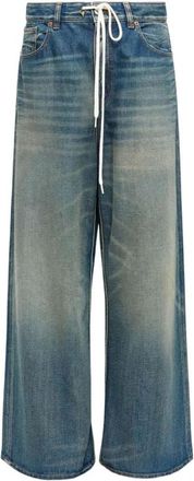 Maison Margiela Wide-leg Jeans - Dames - Loose Fit Jeans - Blauw - W28 - Katoen - Jeans