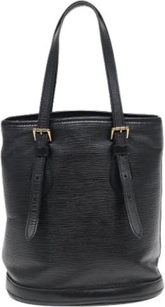 Louis Vuitton Pre-owned Bucket Bags, female, Black, Size: ONE SIZE Pre-owned Leather shoulder-bags