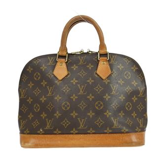 Louis Vuitton Alma Handbag Monogram Canvas Brown Canvas Handbag (Pre-Owned)