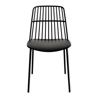 Kenay Home Silla polipropileno negro 45,5 x 82 cm