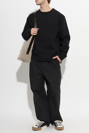 Christophe Lemaire Sweatshirt With Pocket, Mens, Black