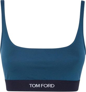 Tom Ford Modal Signature Bralette - Dames - Sport BHs - Groen - S - Fitness