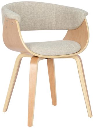Clp Silla Bruce con asiento en Tela Crema