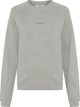Marc O'Polo Denim Sweatshirt MARC OPOLO DENIM, Damen, Gr. XL, grau meliert, Sweatware, Obermaterial: 100% Baumwolle, meliert, h&uuml;ftlang, Rundhals, Raglan&auml;rmel Rippb&uuml;ndch