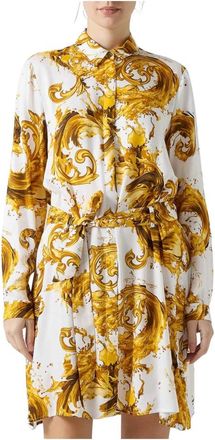 Versace Jeans Couture Chemisier stampa barocco - Dames - Shirt Kleedjes - Veelkleurig - L - Kleedjes