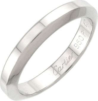 Cartier Platinum Platinum 950 Band Ring (Pre-Owned)