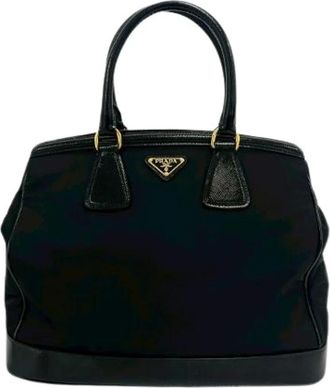 Prada Borsa in Nylon e Pelle Pre-owned - - Pre-owned - Donna - Nero - ONE SIZE
