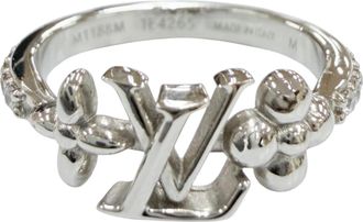 Louis Vuitton Silver Band Ring (Pre-Owned)