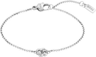 BOSS Silver-tone bracelet with Double B monogram