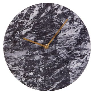 Fifty Five South Design Wanduhr Lamonte Black Marble &oslash; 30 cm