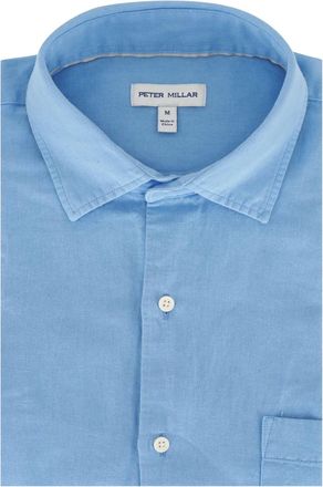 Peter Millar Linnen T-shirt - Blauw