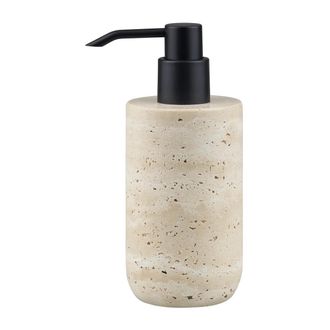 Mette Ditmer Travertine Seifenspender, tall, leinen