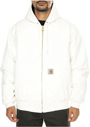 Carhartt Work in Progress Hooded Jacket - Heren - Winterjassen - Wit - L - Jassen