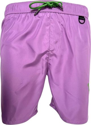 Iceberg drawstring logo-print swim shorts - Purple
