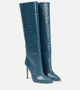 【関税込み】Nina Boots - Paris Texas - Leather - Beige Nina 105 suede knee-high boots in beige - Paris Texas