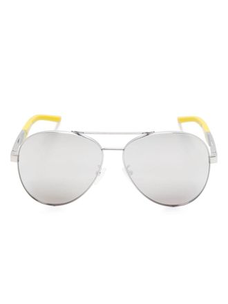 Ferrari pilot-frame sunglasses - unisex - Acetate/Metal - 60 - Silver