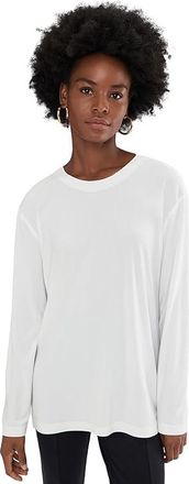 Norma Kamali Oversized Long Sleeve Top Womens Clothing Snow White : 2XS (Womens 0), Elastane/Polyester