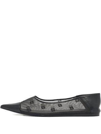 Givenchy 4g leather ballet flats - Black