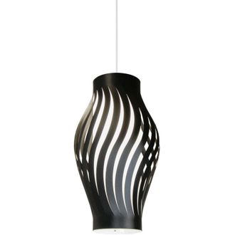 Linea Zero Linea Zero - Sospensione Moderna 1 Luce Helios In Polilux Nero H32 Made In Italy