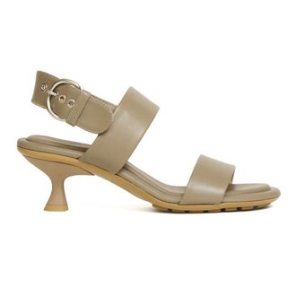 AGL High Heel Sandals, female, Beige, Size: 7 1/2 US Sandalo Pelle Fango Tacco 5 cm